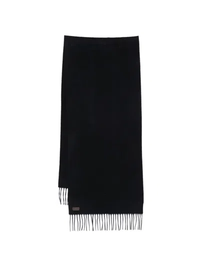 Canali Schal Mit Fransen In Black