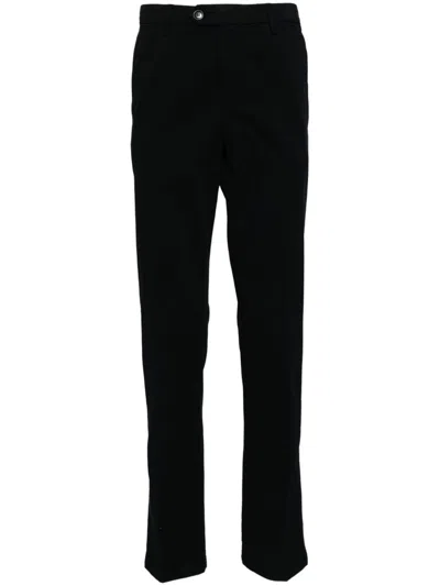 Canali Gabardine Chino Trousers In Blue