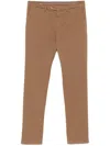 Canali Hose Aus Gabardine In Braun
