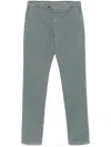 Canali Hose Aus Gabardine In Grün