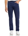 Canali Garment Dyed Regular Fit 5 Pocket Pants In Blue