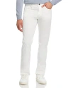 Canali Garment Dyed Regular Fit 5 Pocket Pants In White