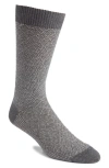 Canali Geo Jacquard Cotton Dress Socks In Gray