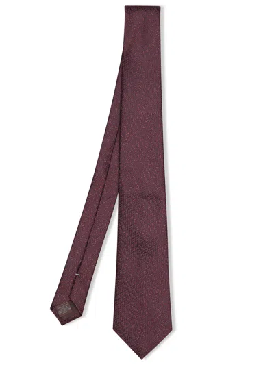 Canali Geometric 8cm Brown Tie