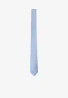 Canali Geometric-pattern Silk Tie In Blue