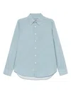 Canali Geometric-pattern Shirt In Green