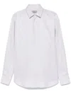 Canali Geometric-pattern Shirt In Grey
