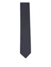 Canali Geometric-pattern Silk Tie In Black