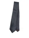Canali Geometric-pattern Silk Tie In Blue