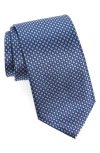 CANALI CANALI GEOMETRIC PATTERN SILK TIE