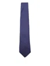 Canali Geometric-pattern Tie In Blue