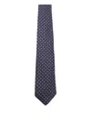 Canali Blue Wool Tie In Blue