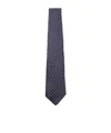 Canali Geometric-pattern Tie In Blue