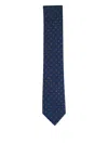 Canali Geometric-pattern Tie In Blue