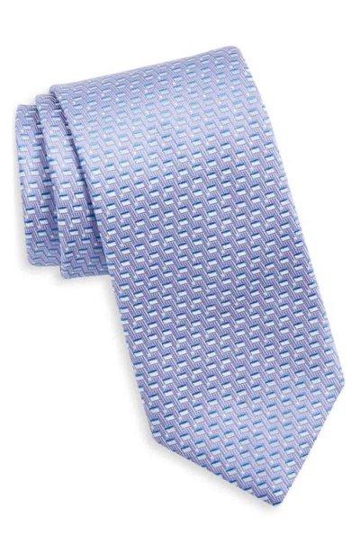 Canali Geometric Silk Tie