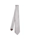 Canali Geometric-pattern Jacquard Tie In White