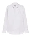 Canali Geometric-pattern Shirt In White