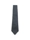 Canali Geometric-pattern Silk Tie In Blue