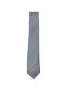 Canali Geometric-pattern Tie In Blue
