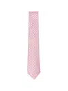 Canali Geometric-pattern Tie In Pink
