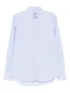 Canali Gingham-check Shirt In Gold