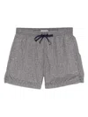 Canali Graphic-print Swim Shorts In Grey