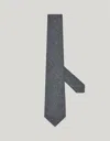 Canali Wool Tie In Gray