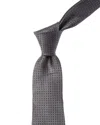 Canali Grey Silk Tie In Gray