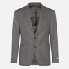 Canali Two-button Single-breasted Blazer In Brown