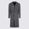 Canali Grey Wool Coat In Gray