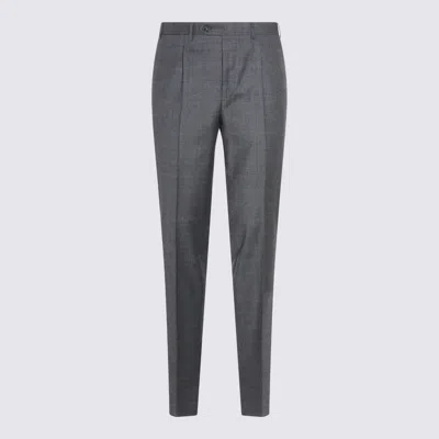CANALI GREY WOOL PANTS
