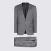 Canali Grey Wool Suits In Gray