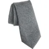 Canali Heathered Wool Flannel Tie In Gray