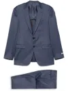 Canali Herringbone Suit In Blue