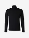 Canali High Neck Sweater In Black