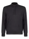 Canali Pullover Mit Stehkragen In Blue