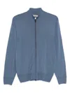 Canali Cardigan Mit Reissverschluss In Blue