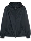 Canali Hooded Jacket In Blue