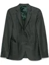 Canali Houndstooth Blazer In Green