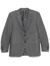 Canali Houndstooth-pattern Blazer In Gray