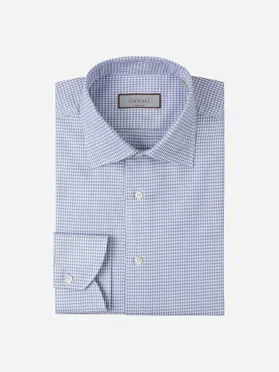 Canali Regular Cotton Shirt In Blue