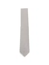 Canali Houndstooth-pattern Silk Tie In Gray