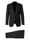 Canali Impeccabile Shawl-lapel Button Suit In Black