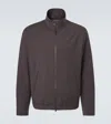 Canali Impeccabile Wool Blouson Jacket In Purple