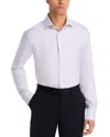 Canali Impeccable Button Front Shirt In Purple