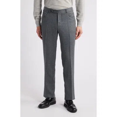 Canali Impeccable Regular Fit Wool Pants In Grey