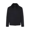 Canali Coach Jacket With Colar Shirling In Black