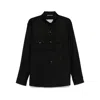 Canali Long-sleeved Casual Jacket In Black