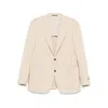 Canali Single-breasted Blazer In Neutral