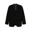 Canali Wool-twill Blazer In Black